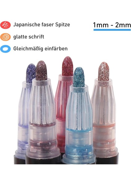 12 Renk Stili 30 Renk Çift Çizgi Anahat Metalik Işaretleyiciler Magmmer Boya Kalemleri Çocuklar Yetişkinler Çizim Dıy Sanat El Sanatları Sanat Boyama Öğrenme (Yurt Dışından) fırsatları