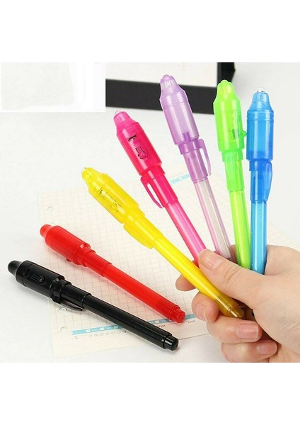 8 Adet Tarzı Adet Uv Işık Kalem Görünmez Sihirli Kalem Gizli Floresan Kalem Yazma Pedi Çocuklar Için Çocuk Çizim Boyama Kurulu DJA88 (Yurt Dışından) indirimleri