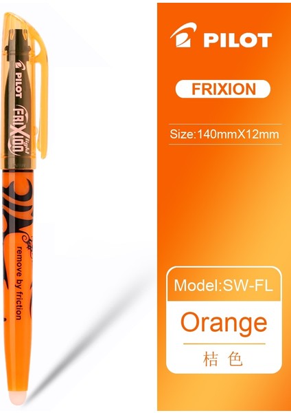 6 Adet Turuncu Tarzı Pılot Sw-Fl Frixion Silinebilir Fosforlu Kalem Pastel Renkli Floresan Marker Peolors Japonya (Yurt Dışından)