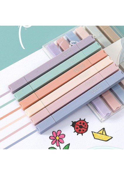 Tatlı Set A Stili Çift Uçlu Fosforlu Kalemler Kawaii Şeker Renk Manga Işaretleyiciler Midliner Pastel Fosforlu Kalem Seti Kırtasiye (Yurt Dışından) fiyatları