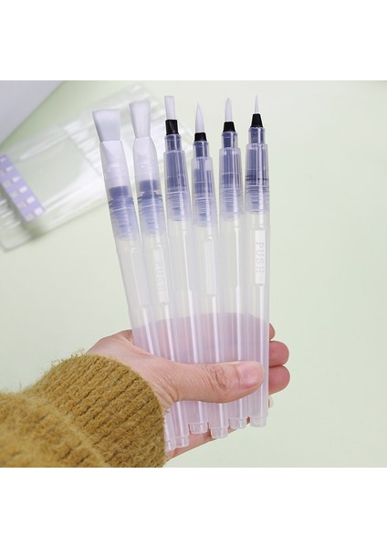 Et Doldurulabilir Boya Fırçası Sulu Boya Fırçası Yumuşak Suluboya Fırçası Mürekkep Kalem Boyama Kaligrafi Çizim Sanat Malzemeleri Için (Yurt Dışından)