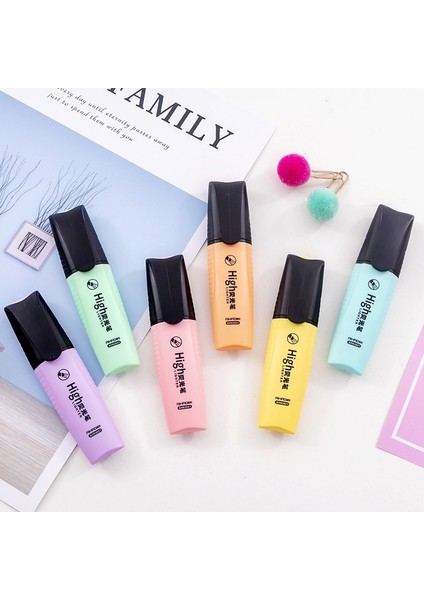 Sarı Stil Lytwtw'nin Sevimli Çizim Metin Renkli Işaretleyiciler Grafiti Fosforlu Kalem Keçeli Kalem Karalama Eskiz Kırtasiye Ofis Okul Arzı (Yurt Dışından) fırsatları