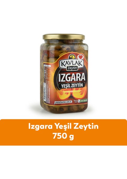 Kavlak Izgara Yeşil Zeytin 750 gr Cam Kavanoz