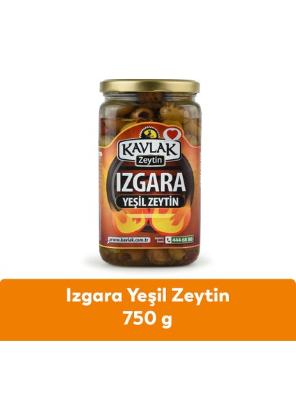 Kavlak Izgara Yeşil Zeytin 750 gr Cam Kavanoz