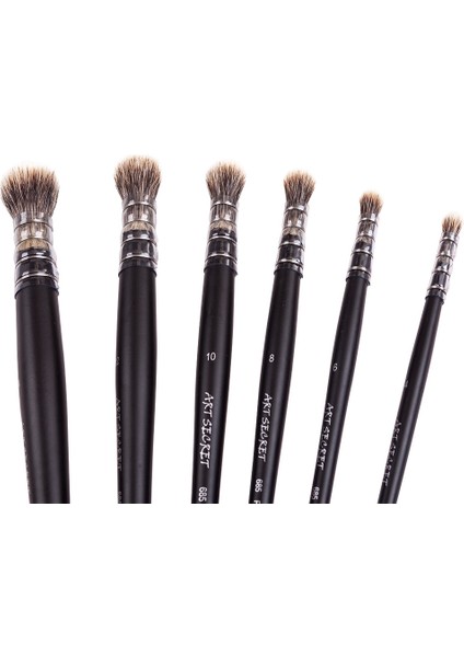 SIZE14 1pc Tarzı Artsecret Yüksek Dereceli R Porsuk Saç Doğal Ahşap Çubuk Saplı Yağ ve Akrilik Boyama Sanat-Boya Fırçası Çizim Için (Yurt Dışından) indirimleri