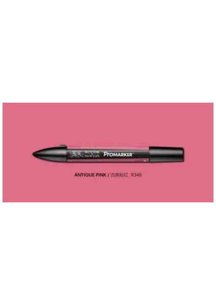 Antik Pembe Tarzı Winsor & Newton Promarker Çift Uçlu Grafik Marker Kalemler Profesyonel Tasarım Kalemler Kırmızı ve Orangetone (Yurt Dışından)