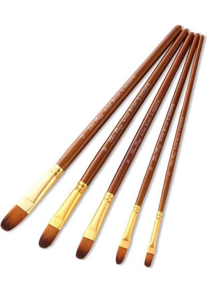No.9 Tarzı Lot Boya Fırçası Seti Sanat Çizim Fırçaları Akrilik Boyama Malzemeleri Için Ahşap Saplı Fırçalar (Yurt Dışından) indirimleri