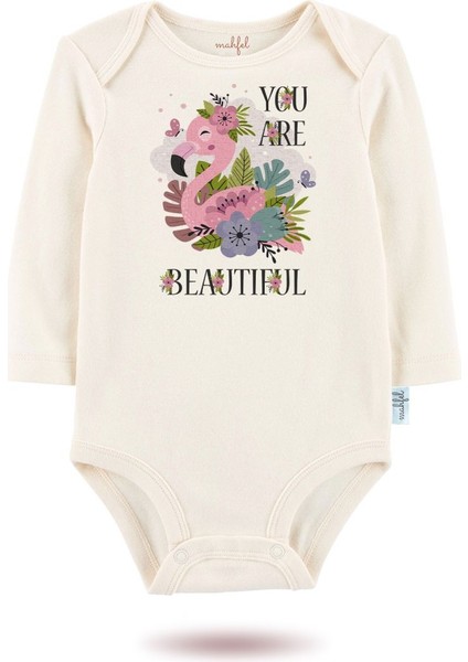 2 Li Organik "prenses" Baskılı Uzun Kollu Bebek Body Zıbın UZUN-EKRU-KAHVE-272-756 fiyatları