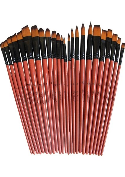 C Stili Naylon Saç Yağlı Boya Fırçası Yuvarlak Filbert Angel Düz Akrilik Öğrenme Sanatçılar Için Diy Suluboya Kalem Ressamlar Yeni Başlayanlar, Et (Yurt Dışından) indirimleri