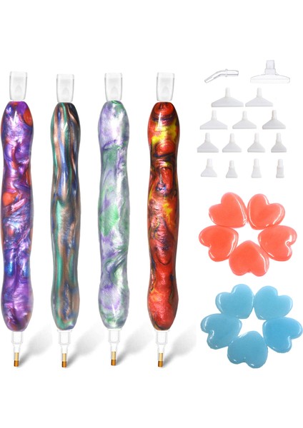 Rüya Mor Stili Elmas Boyama Sanat Matkap Kalem Seti Aracı Aksesuarları Stylus ve El Yapımı Reçine 5d Elmas Boya Sanat Kalem Ipuçları Kafaları Yerleştirici ve Balmumu (Yurt Dışından) fiyatları