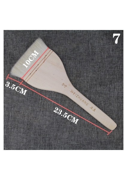 No.7 Tarzı Yüksek Li Ahşap Saplı Keçi Saç Boya Fırçaları Duvar Farklı Boyut Suluboya Akrilik Yağlıboya Okul Sanat Malzemeleri (Yurt Dışından) fiyatları