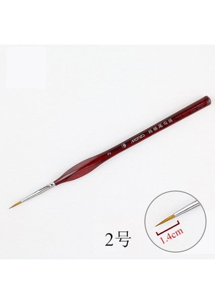 No.2 Tarzı 1 Adet Boya Fırçası Minyatür Detay Fineliner Nail Art Çizim Fırçaları Kurt Akrilik Boyama Malzemeleri Için Yarım Boya Fırçaları (Yurt Dışından) fiyatları