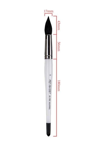 SIZE24 1pc Tarzı Artsecret Yüksek 25RQ Sincap Saç Ahşap Saplı Pirinç Yüksük Fırçalar Sanat Boyama Suluboya Çizim Için (Yurt Dışından)