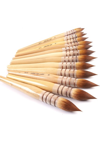 Size7 1 Adet Tarzı Artsecet 15RT Yüksek Li Taklon Saç Doğal Ahşap Saplı Sanat Boyama Fırçaları Sanatsal Suluboya Kalem Aquarelle Malzemeleri (Yurt Dışından) indirimleri