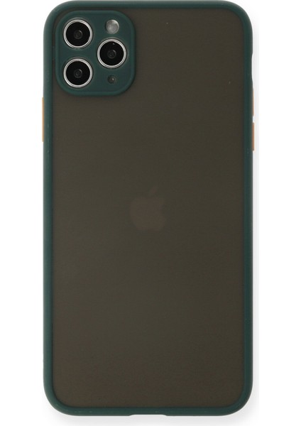 Iphone 11 Pro Max Kılıf Montreal Silikon Kapak - Yeşil 300099