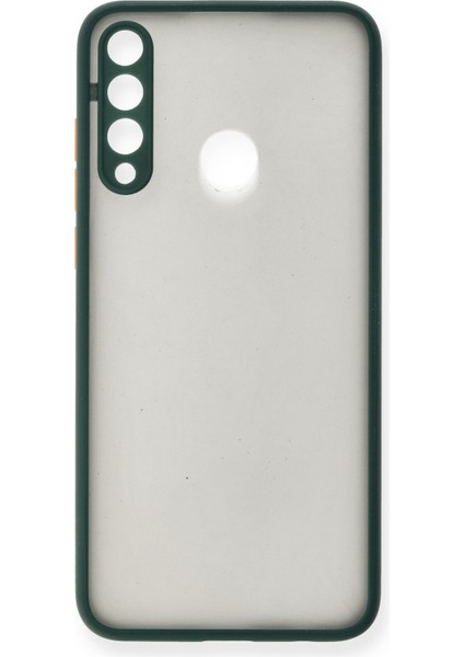 Huawei Y6P Kılıf Montreal Silikon Kapak - Yeşil 300099