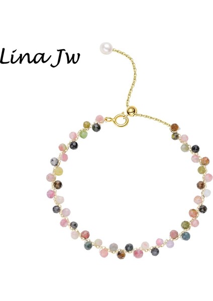 16-21CM Tarzı Tsavorit Lina Jw Altın Renk 3 mm Doğal Taş Turmalin Bilezik Kadınlar Için El Takı Parti Düğün Lüks Hediye Seti Işi (Yurt Dışından) fiyatları