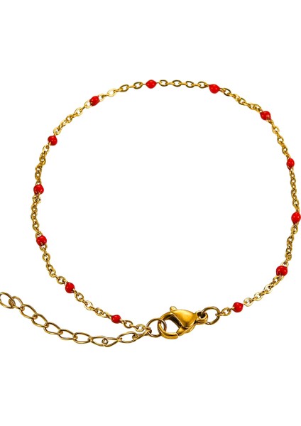 20CM Tarzı Stil 7 Moda Paslanmaz Çelik Bilezikler Altın Mavi Kırmızı Kadınlar Için Şanslı Takı Hediyeleri (Yurt Dışından) indirimleri