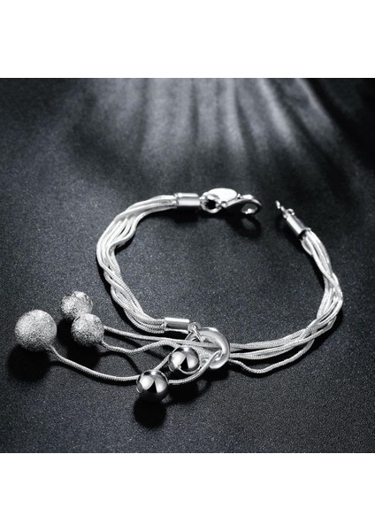 H056 , Charms Boncuk Zincir Kadınlar Için Güzel Bilezik Gümüş Renk Moda Düğün Güzel Bilezik Takı JSHH236 (Yurt Dışından) modelleri