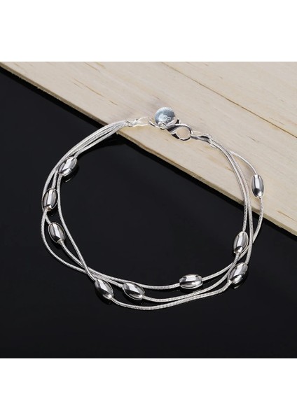 H056 , Charms Boncuk Zincir Kadınlar Için Güzel Bilezik Gümüş Renk Moda Düğün Güzel Bilezik Takı JSHH236 (Yurt Dışından) indirimleri