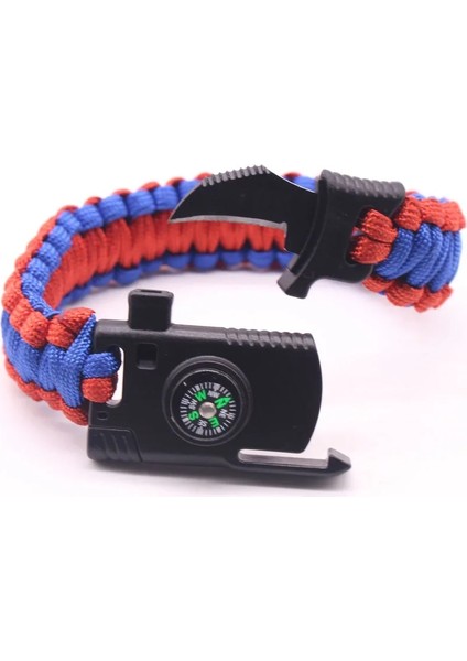 23CM Tarzı L Beden Erkekler Örgülü Siyah Çok Fonksiyonlu Paracord Bilezik Survival Pusula Düdük Bıçağı Askeri Acil Paracord Bilezikler Kadınlar (Yurt Dışından) indirimleri