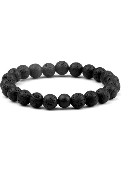 10 mm Volkanik Kaya Charm Bilezik Kadınlar Için Boncuklu Buda Elastik Doğal Taş Halat Bilezikler ve Bilezikler Tibet Takı (Yurt Dışından)