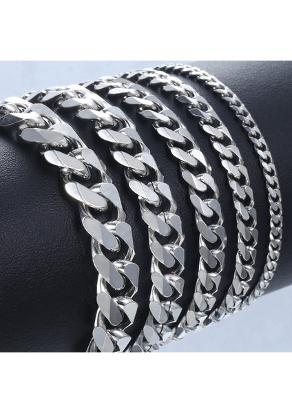 18CM Tarzı 3mm Karınca Melek Rendy Charm Küba Zincir Bilezik Clatainless Çelik mm Genişlik Erkekler Kadınlar Için Asla Solmaz Zincir Kolye (Yurt Dışından)