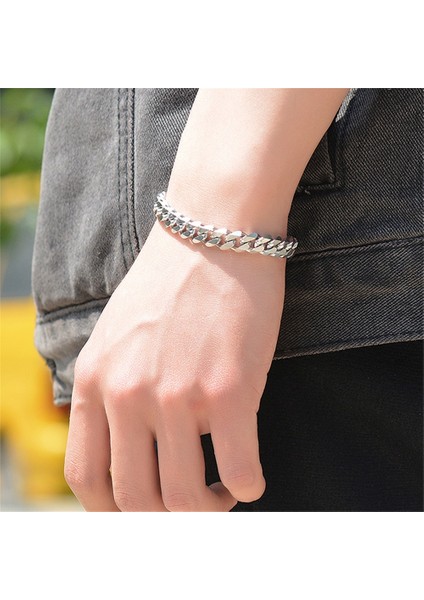 18CM Tarzı 3mm Karınca Melek Rendy Charm Küba Zincir Bilezik Clatainless Çelik mm Genişlik Erkekler Kadınlar Için Asla Solmaz Zincir Kolye (Yurt Dışından)