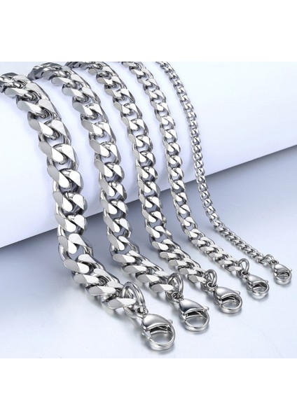18CM Tarzı 3mm Karınca Melek Rendy Charm Küba Zincir Bilezik Clatainless Çelik mm Genişlik Erkekler Kadınlar Için Asla Solmaz Zincir Kolye (Yurt Dışından)
