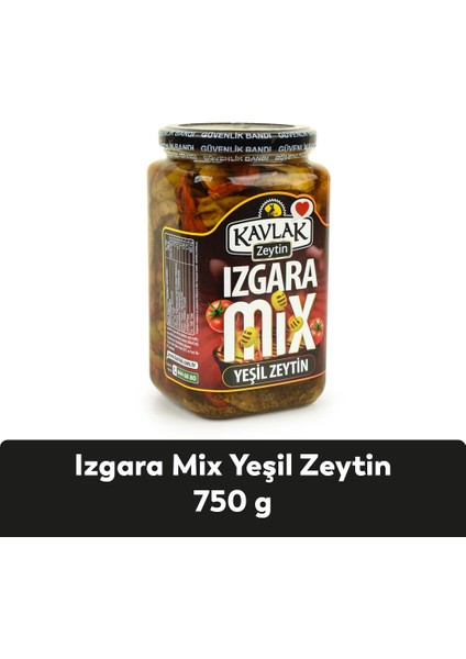 Kavlak Izgara Mix Yeşil Zeytin 750 gr