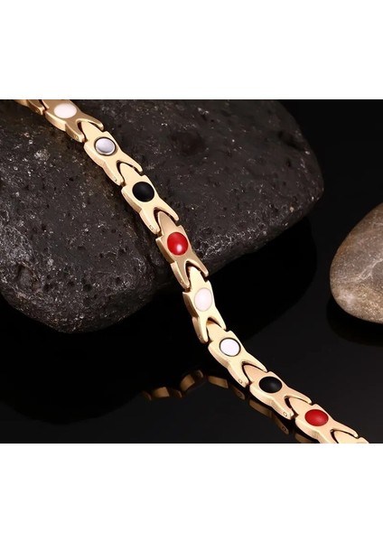 Titanyum Çelik Takı Manyetik Sağlık Bakım Bilezik Titanyum Çelik Bilezik Anti-Yorgunluk (Yurt Dışından) fırsatları