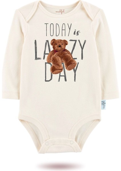 2 Li Organik "ayıcık" Baskılı Uzun Kollu Bebek Body Zıbın Uzun-Somon-Ekru-1-30 fiyatları