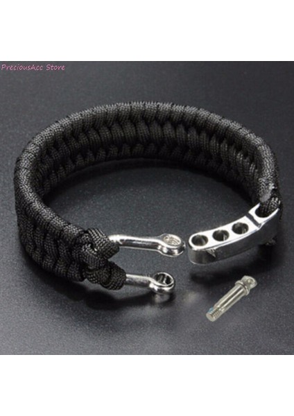 El Yapımı Örgülü Takı Açık Kamp Paracord Bilezikler Erkekler Kadınlar Için Paraşüt Halat Toka Survival Bilezik Homme (Yurt Dışından)