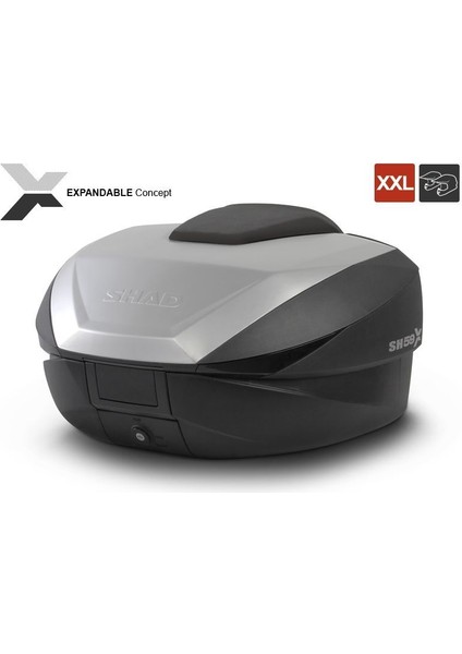 SH59X Arka Çanta Alüminyum Kapaklı (Genişleyebilen Model)
