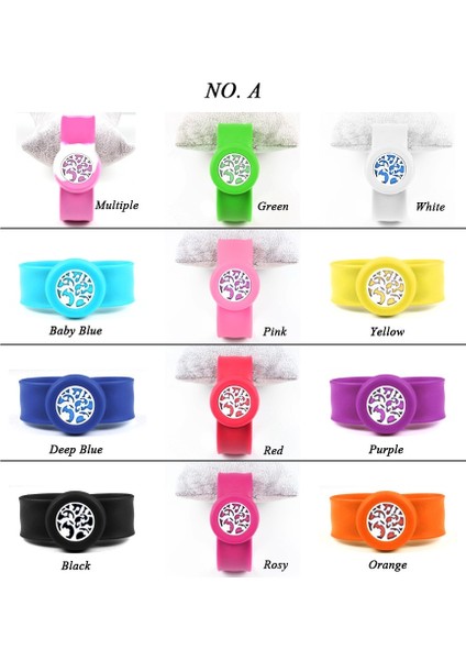 Turuncu Bileklik Tarzı A Carvort Ayarlanabilir Çocuklar Bilezik Uçucu Yağ Difüzör Madalyon Renkli Bileklik Çocuk Bilezikler Tokat Silikon Bileklik (Yurt Dışından)