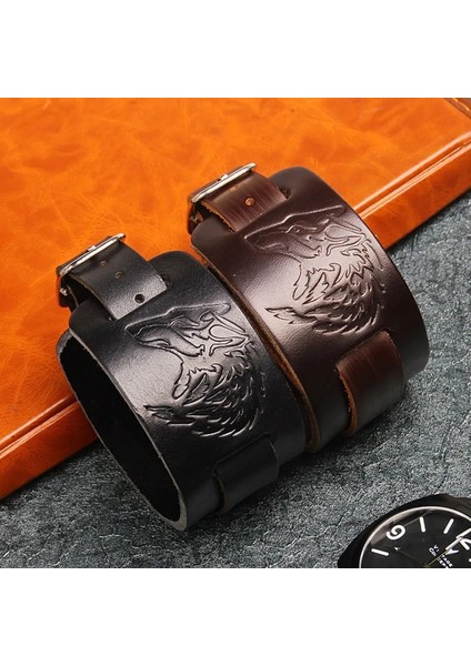 Kurt Siyahı Unk Kurt Bilezik Erkek Deri Wrap Hayvan Bilezik Kadınlar Için Bileklik Takı Hediye Onun Için Pulseira Masculina Nm-11 (Yurt Dışından) fiyatları