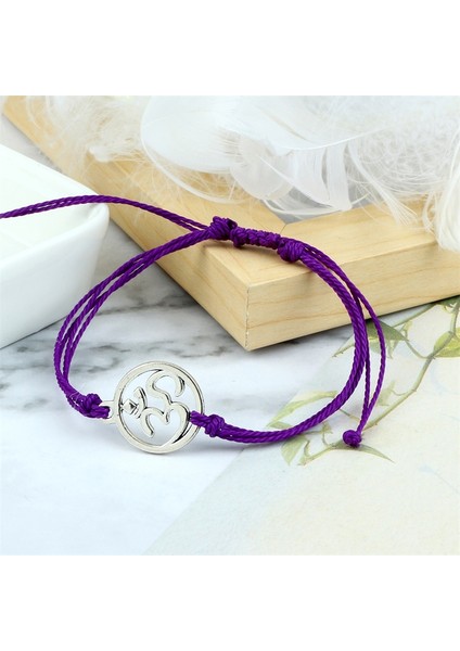 Pembe Ayarlanabilir 26 Renk Balmumu Iplik Bilezikler Bohemian Charm Om Sembol Örgülü Halat Bilezik Kadın Erkek Moda El Yapımı Takı (Yurt Dışından) indirimleri