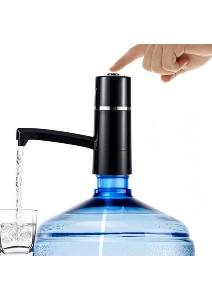 Elektrikli Su Şişesi Pompası 5 Galon, USB Kablosuz Taşınabilir Otomatik Sürahi Içme Dağıtıcı Filtresi Ev Ofis Için, Siyah (Yurt Dışından) fiyatları