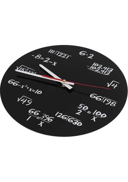 Matematik Duvar Saati, Matematik Formülleri Saat Siyah Beyaz Sınav Saati Ev, Ofis Için Benzersiz Matematik Denklem Saati (Yurt Dışından)