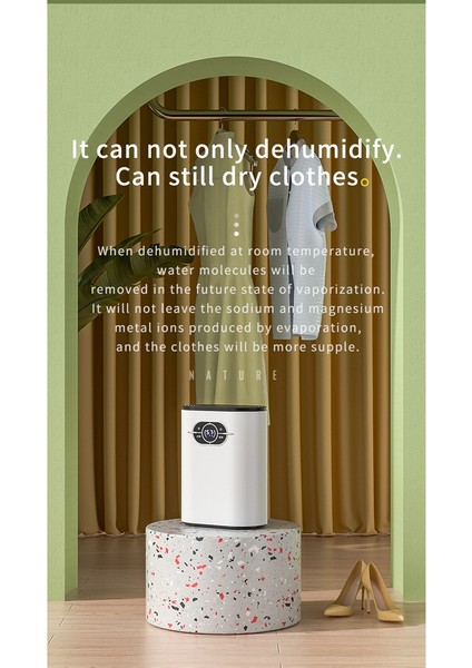 1200ML Nem Alma Cihazı Nem Emiciler Hava Kurutucu Sessiz Hava Nem Alma Cihazı Ev Bodrum Yatak Odası Banyo Ab Tak (Yurt Dışından)