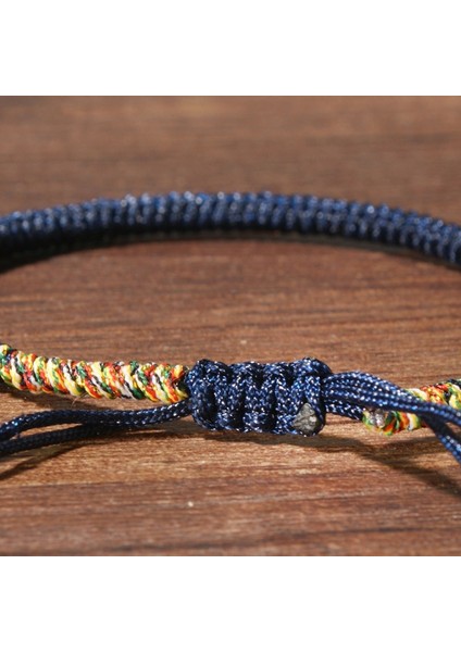 No.8 Boyutu Ay Kız Yeni Moda Tibet Budist Şanslı Sevgilisi Bilezik Erkekler Kadınlar Düğümlü El Yapımı Buda Charm Bilezikler Hediye (Yurt Dışından)