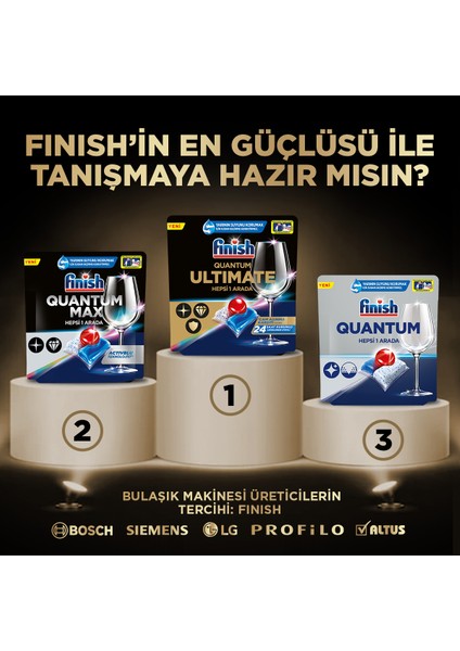 Quantum Ultimate 150 Kapsül Bulaşık Makinesi Deterjanı Tableti (50X3)