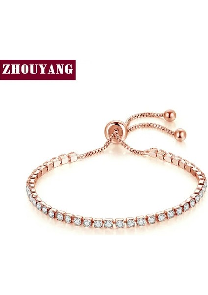 Beyazaltın Siyah H103 Zhouyang Tenis Bilezik Kadınlar Için Lüks Stil 4 Renk 4 Pençeler Mozaik Kübik Zirkonya Gümüş Renk Moda Takı Hediye H095 (Yurt Dışından) fiyatları