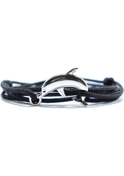 Boz Punk El Yapımı Çok Katmanlı Bilezik Charms Deniz Yunus Viking Erkekler Için Braclet Bileklik Paraşüt Halat Takı Pulserira (Yurt Dışından) indirimleri
