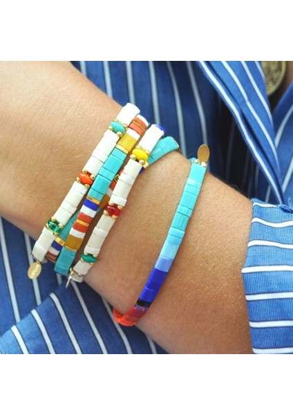 No.6 Boyutu Kadınlar Için Bohem Bilezikler Mıyukı Tila Boncuk Bilezik Boho Renkli Pulseira Mujer Ayarlanabilir Takı Moda Hediye Yeni (Yurt Dışından) modelleri