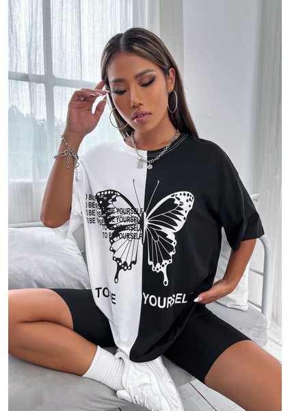 To Be Yourself Baskılı Tasarım Tshirt