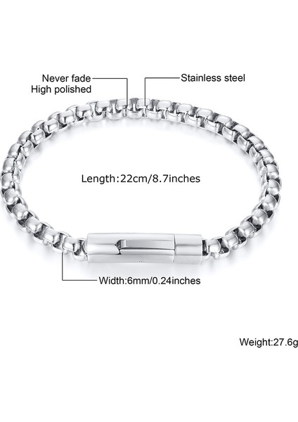 22CM Tarzı Siyah Yeşil Erkekler Paslanmaz Çelik Istakoz Pençe Toka Kapatma Için Çapraz Charms Bilezik ile Çift Strand Rolo Zinciri (Yurt Dışından)