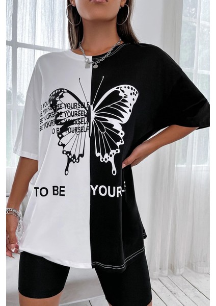 Only Trendwear  To Be Yourself Baskılı Tasarım Tshirt