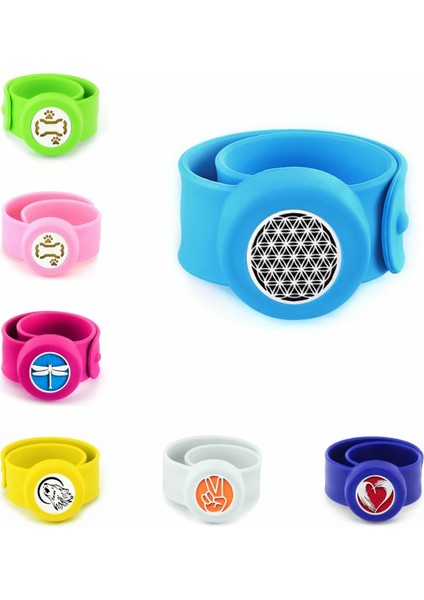 Sıcak Pembe Renk Bant Stili PC520 Yaşam Çiçeği Tokat Bilezik Uçucu Yağ Bileklik Difüzör Aromaterapi Silikon Ayarlanabilir Bileklik Çocuk Parfüm Madalyon (Yurt Dışından) indirimleri