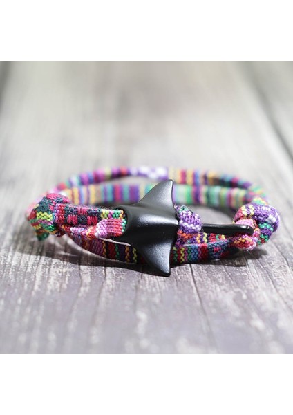 Stil 4 Sevimli Deniz Yaşamı Manta Bilezik El Yapımı Dokuma Halat Braclet Bohemia Erkek Kadın Makrome Braslet Ayarlanabilir Etnik Takı Pulsera (Yurt Dışından)